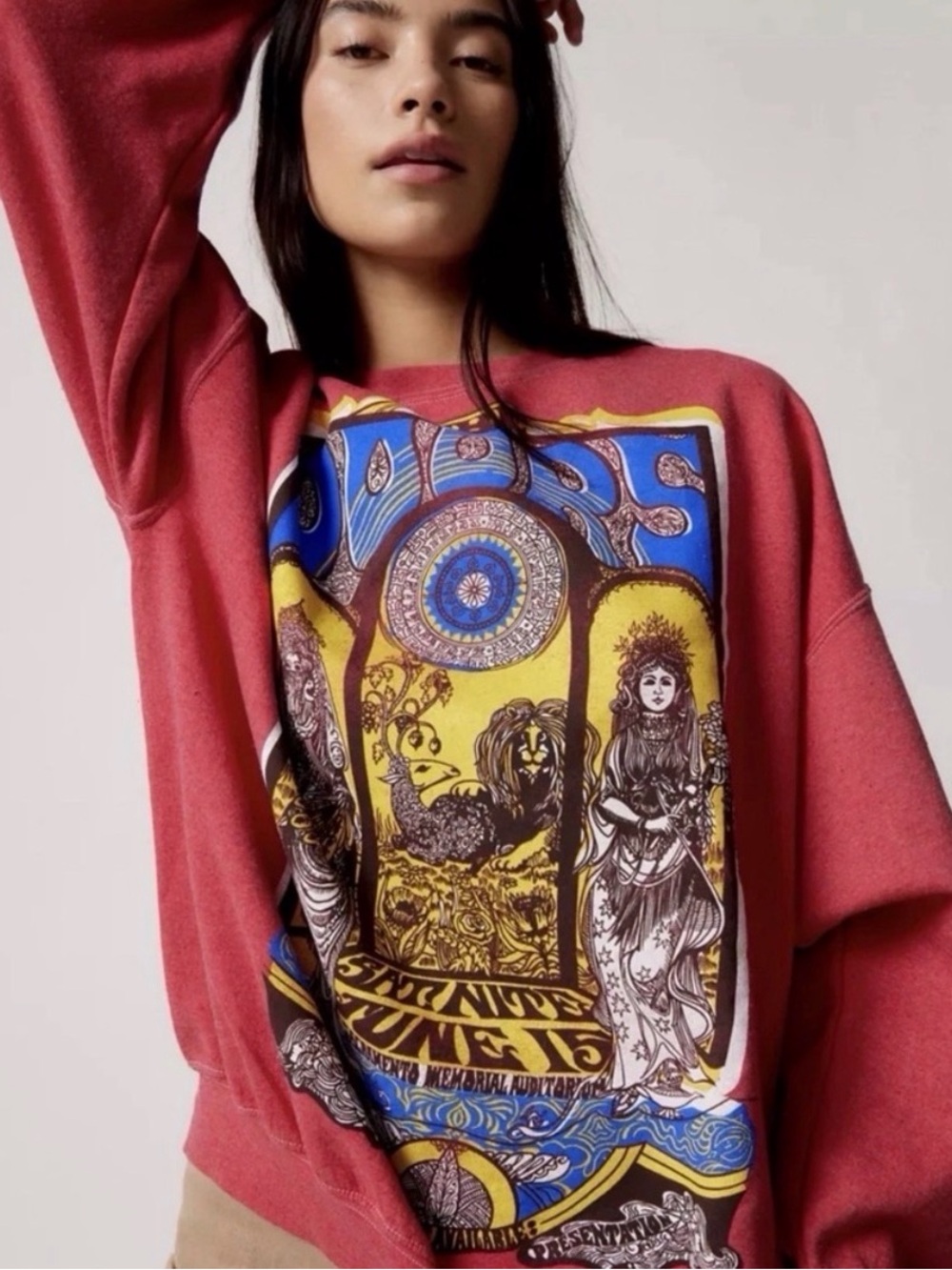 The Doors Oversized Sweatshirt One Size Urban Outfitters